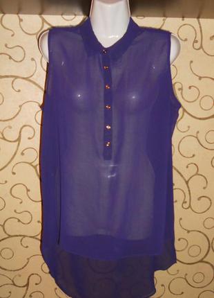 Блуза шифоновая блузка туника f&amp;f 14 - м- 48