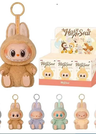 Сюрприз брелок labubu "монстри" pop mart лабубу трендова іграшка плюшева 15см