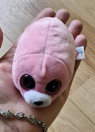 М'яка іграшка ty beanie boos рожевий тюлень глазастик