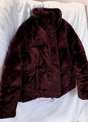 Меховая куртка шуба asos design