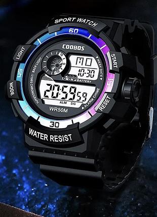Спортивний чоловічий водонепроникний кварцевий годинник coobos |швидка доставка|