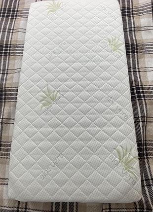 Матрас в кроватку aloe vera 120х60 см кпк 12 см, матрас кокос-поролон-кокос