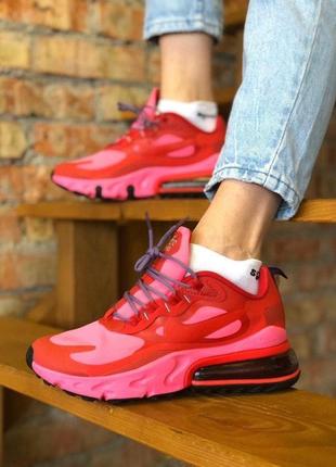 Женские кроссовки nike air max 270 react  red