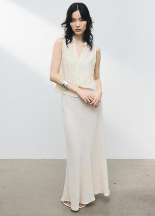 Нова лляна жилетка h&m