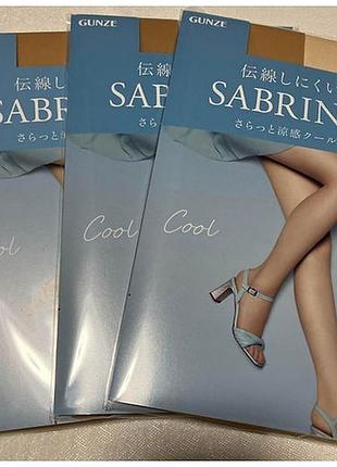 Летние невидимые дышащие колготы gunze sabrina m-l, япония