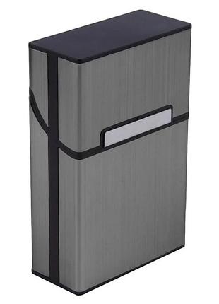 Металлический карманный порт на 20 штук с защитой от влаги и лёгким открытием футляр портсигаром