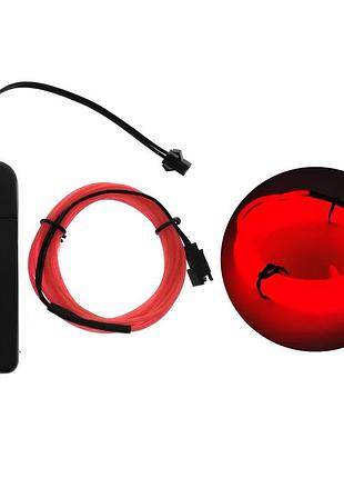 Светодиодная лента  красная, провод 5м led неоновый свет с контроллером