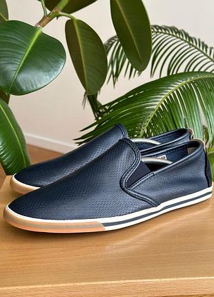 Чоловічі шкіряні кеди лофери clarks оригінал