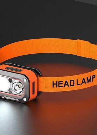 Фонарь налобный g08-2xpg(white+yellow)+led(red) |easypick|