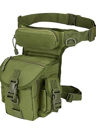 Сумка тактическая на бедро aokali outdoor a90 green |easypick|