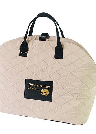 Сумка-переноска для животных s82 для собак и кошек автомобильная портативная beige |easypick|