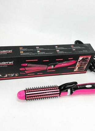 Плойка-утюжок 3в1 gemei gm-2922. цвет: розовый |easypick|