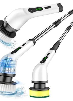 Электрическая щетка resteq jy-6010 для уборки дома и автомобиля, 7 насадок, ipx6