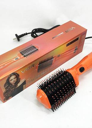 Фен стайлер для укладки и завивки волос vgr v-497. цвет: оранжевый |easypick|