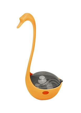 Игрушка кормушка dt-1223 лебедь 8,5*8*17,5 см с инфракрасным светом orange |easypick|