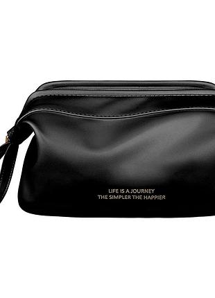 Женская косметичка bk-hzb-03 несесер органайзер дорожная бьюти кейс black |easypick|