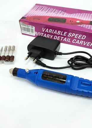 Ручний фрезер для нігтів smartus cbm-033 для манікюру та педикюру в домашніх умовах. колір: синій |easypick|