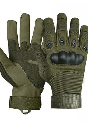 Рукавички тактичні повнопалирі e001 army green l
