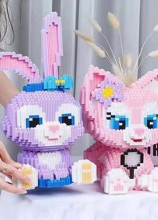 Конструктор disney "stellalou & linabell" | 2 моделі | 3760 деталей | зайка та котик | подарунок і декор