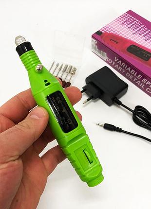 Ручний фрезер для нігтів smartus cbm-033 для манікюру та педикюру в домашніх умовах. колір: зелений |easypick|