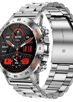 Смарт годинник smart delta k52 silver, 2 ремінці