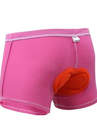 Труси велосипедні для чоловіків x-tiger xm-dnk-16701 з гелевим 3d-памперсом pink xxl