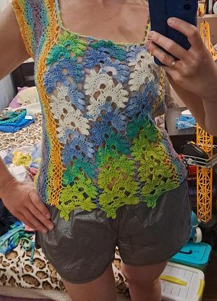 Футболка в'язана крючком ручна робота