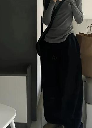 Оверсайз штани теплі