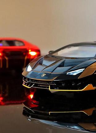 Машинка 1:32 lamborghini centenario lp770 (diecast model cars) чорна матова