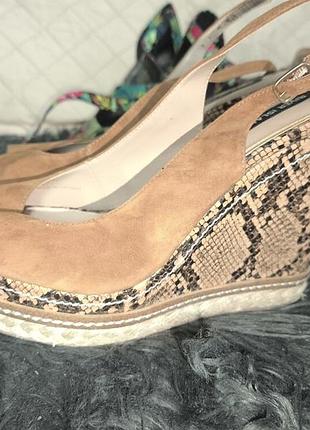 River island 86928 41p. босоножки кожа и замша