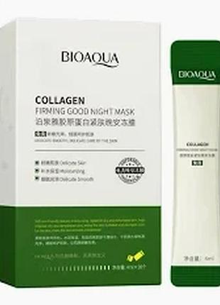 Нічна маска-желе з колагеном і центелою bioaqua collagen firming sleeping mask