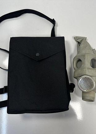 Сумка для протигазу чорна 4