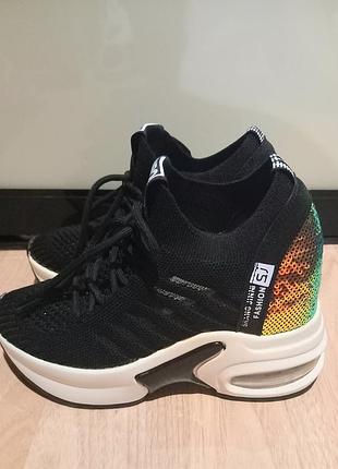 Летние кроссовки на скрытой платформе prima d'arte,р.36, по стельке 23 см