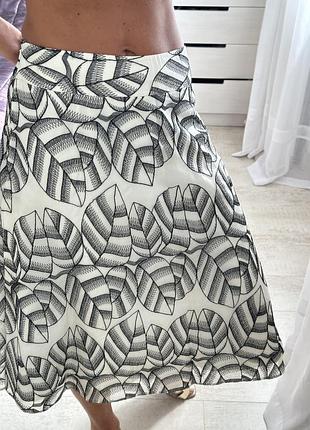Спідниця міді натуральний шовк на підкладці coast l/xl