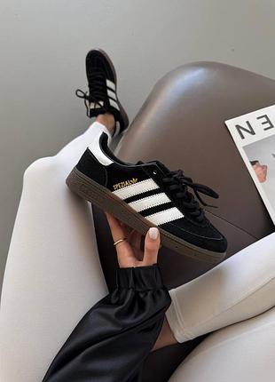 Жіночі кросівки adidas spezial handball black white premium