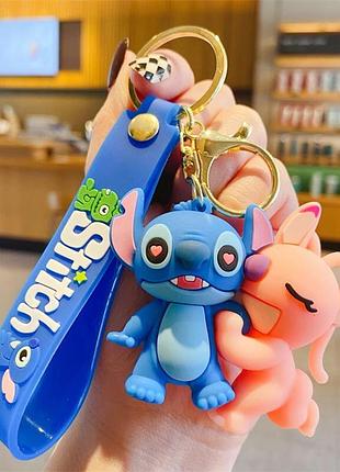 Брелок дисней стич и лило 💙🎀 парный брелок 6×7 см | подарок фанатам lilo & stitch