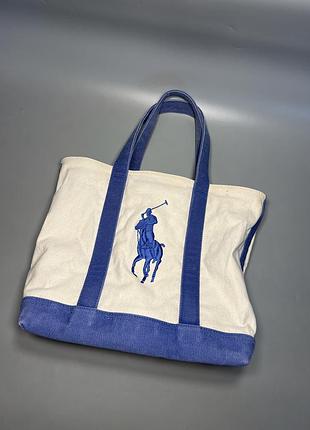 Шопер сумка на плече ralph lauren tote bag