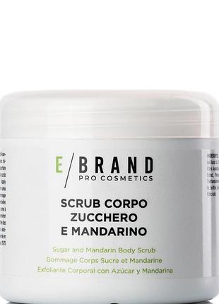 Scrub zucchero e mandarino скраб "сахар и мандарин" для нежной кожи, 500 мл