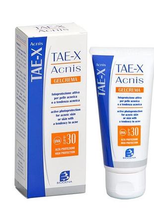 Biogena tae x acnis spf30 солнцезащитный крем spf30 для жирной кожи и кожи с акне, 60 мл