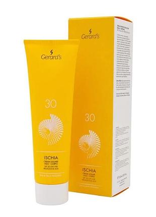 Антиоксидантный суперувлажняющий лосьон для лица и тела spf30  ischia sun cream spf30, 150 мл