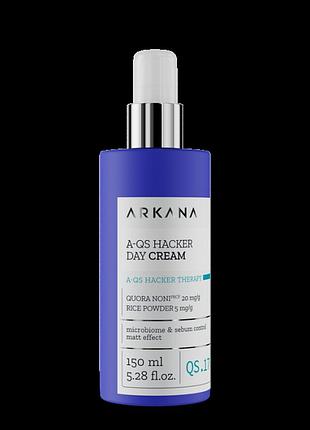 A-qs hacker day cream - матирующий дневной крем для лица, 150 мл