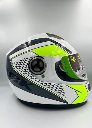 Шлем интеграл закрытый ibk white размер м