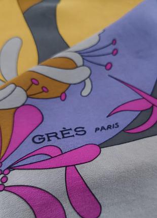 Платок из шелка винтаж gres paris 3