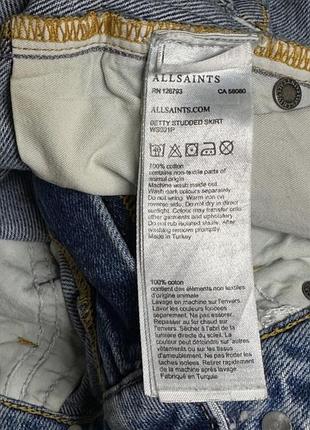 Джинсовая юбка all saints оригинал 6