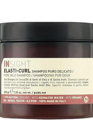 Elasti-curl pure mild shampoo шампунь мягкий для вьющихся волос, 200 г