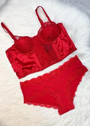 Червоний комплект білизни 75а primark