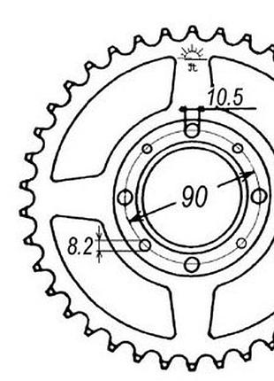 Lifan kp 200 звезда ведомая задняя