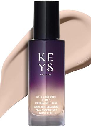 Консилер-тональний тинт keys soulcare it's like skin 2-in-1 concealer + tint 130 n fair 30 мл