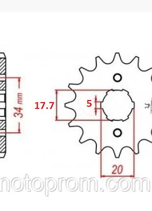 Звезда передняя lifan lf 175-2e 2020 год (428-16 зубьев) стандарт 175ml