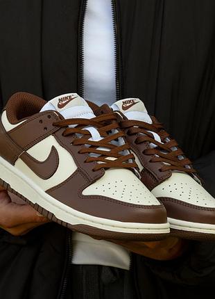 Мужские кроссовки nike bike sb dunk white brown 40-41-42-43-44-45